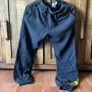 Black Adidas, joggers kids size 13,14 large